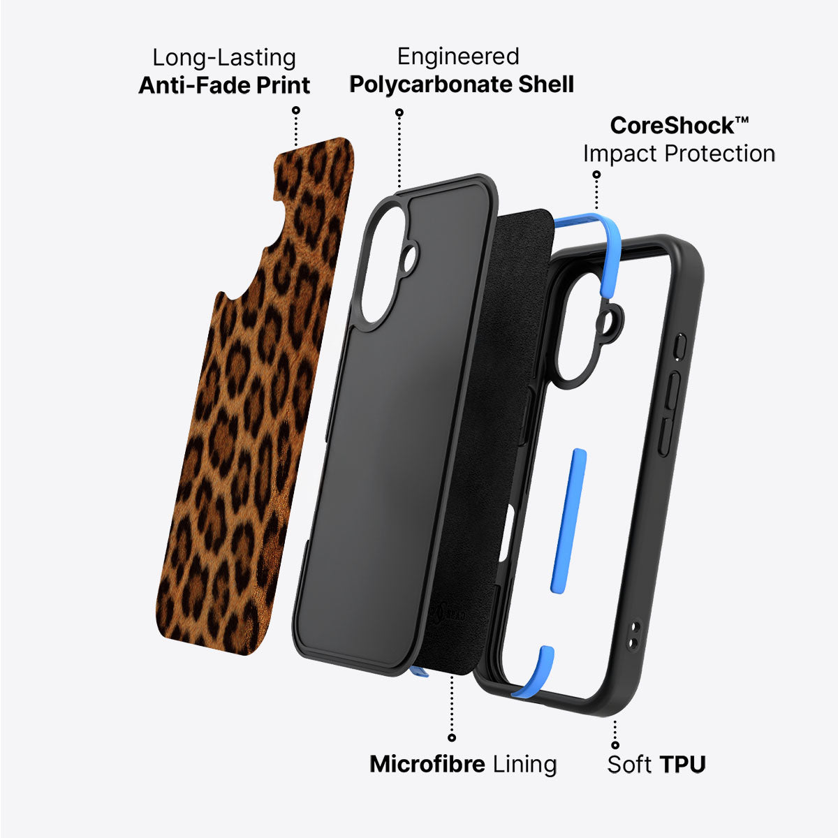 Classic Leopard - iPhone 16 Plus Case #case type_core (non magsafe)