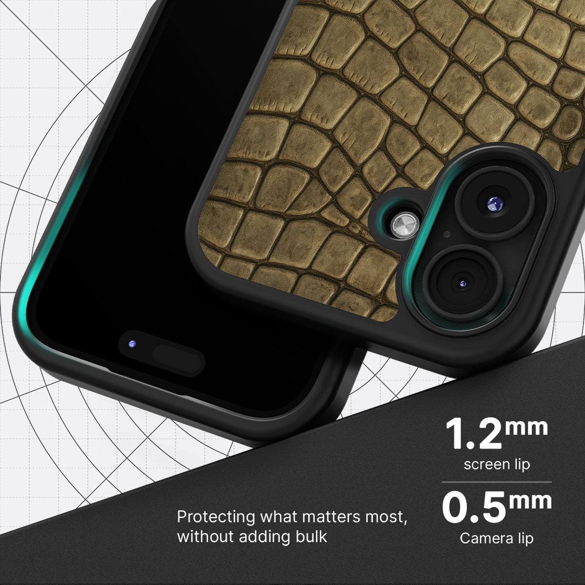 Croc Scales - iPhone 16 Plus Case  #case type_core (magsafe), #case type_core (non magsafe)