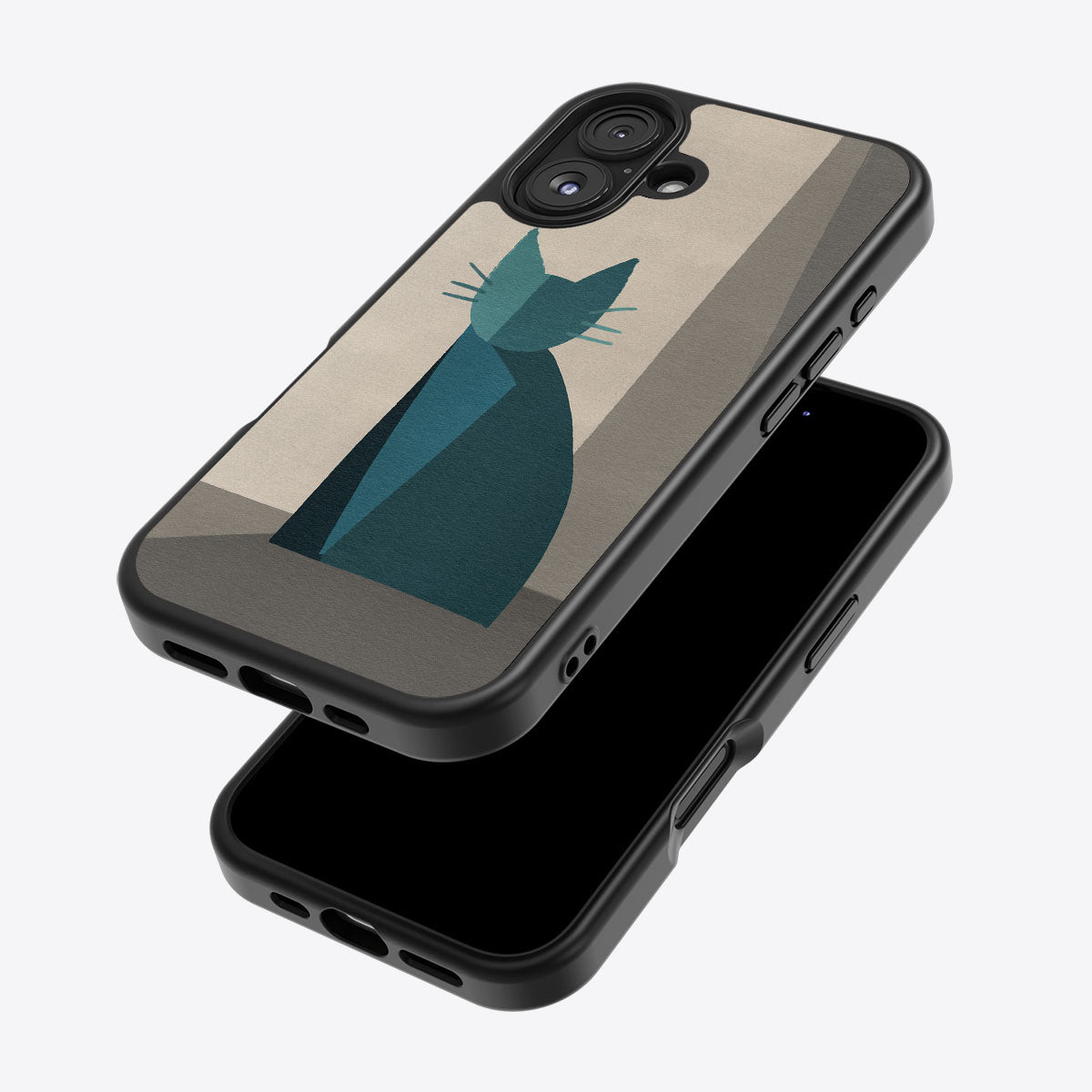 Cubist Feline - iPhone 16 Plus Case #case type_core (magsafe), #case type_core (non magsafe)