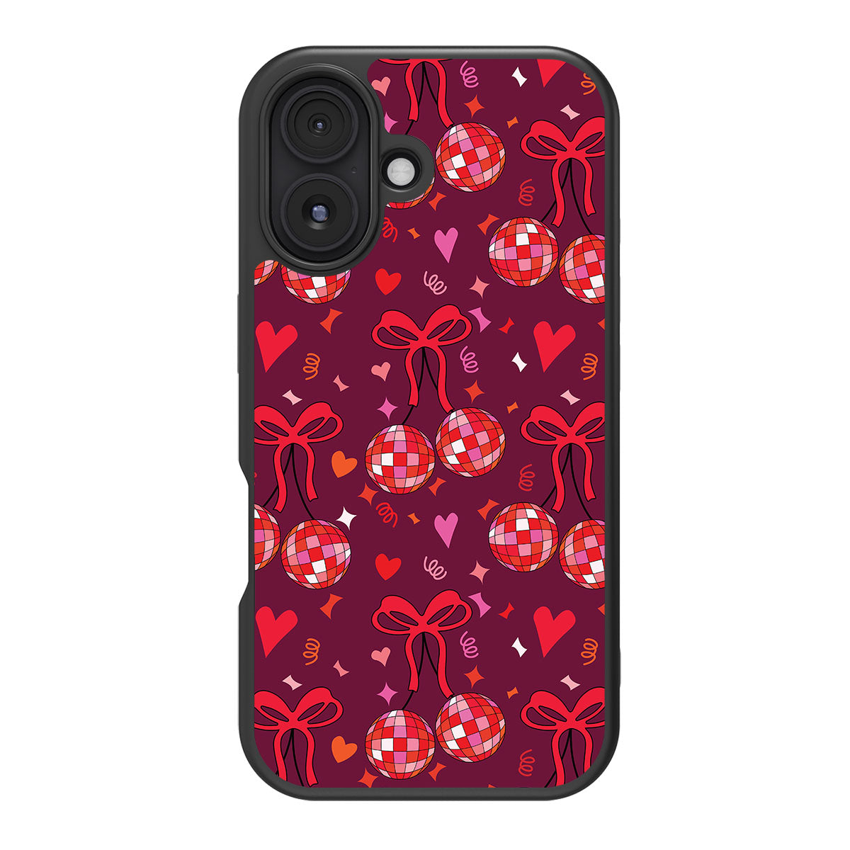 Disco Cherries - iPhone 16 Plus Case #case type_core (magsafe), #case type_core (non magsafe)
