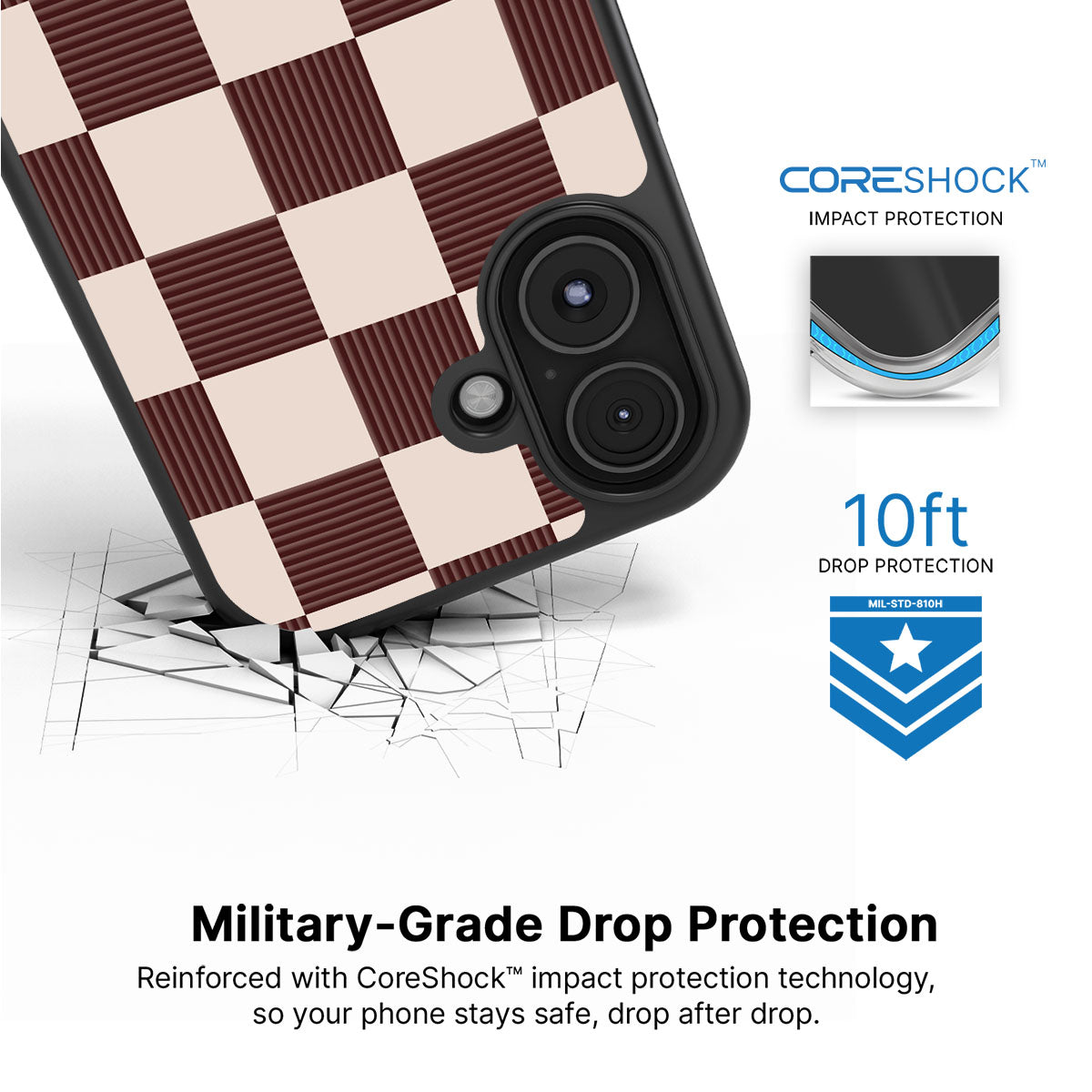 Elegance Espresso - iPhone 16 Plus Case #case type_core (magsafe), #case type_core (non magsafe)