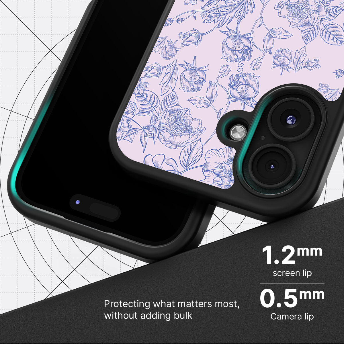 Etched Botanics - iPhone 16 Plus Case #case type_core (magsafe), #case type_core (non magsafe)