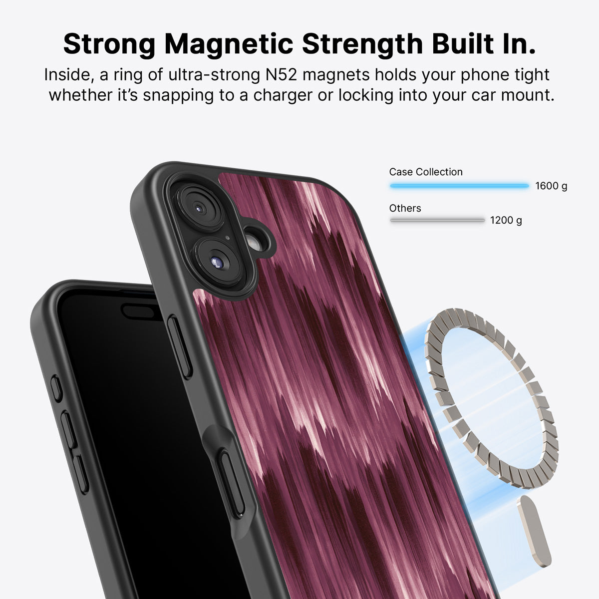 iPhone 16 Plus MagSafe case – Ikat Haze design