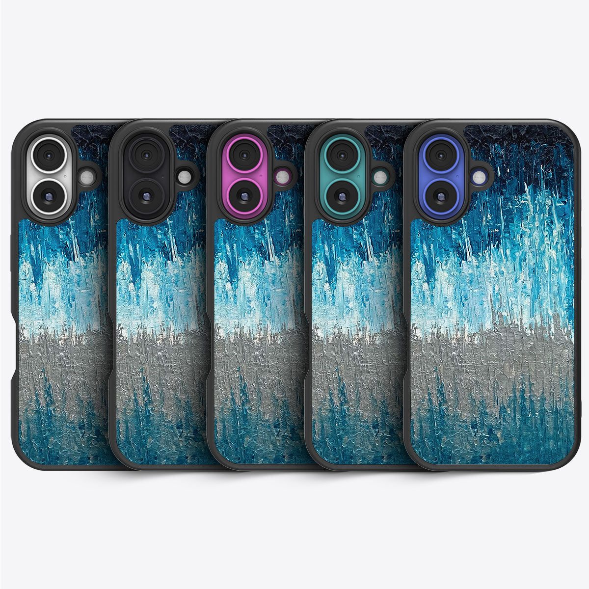 Impasto Tides - iPhone 16 Plus Case #case type_core (magsafe), #case type_core (non magsafe)