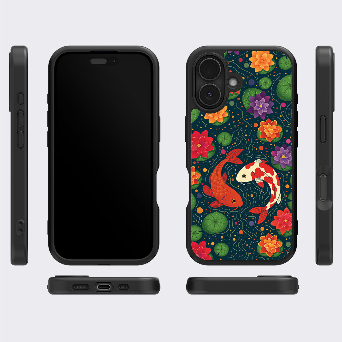 Koi Fish - iPhone 16 Plus Case #case type_core (magsafe), #case type_core (non magsafe)