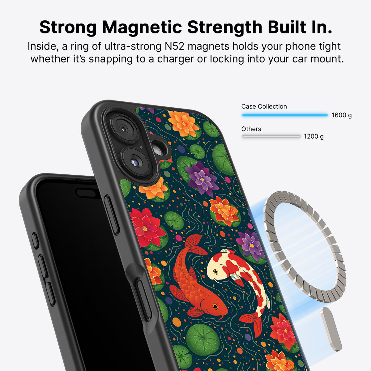 Koi Fish - iPhone 16 Plus Case #case type_core (magsafe)