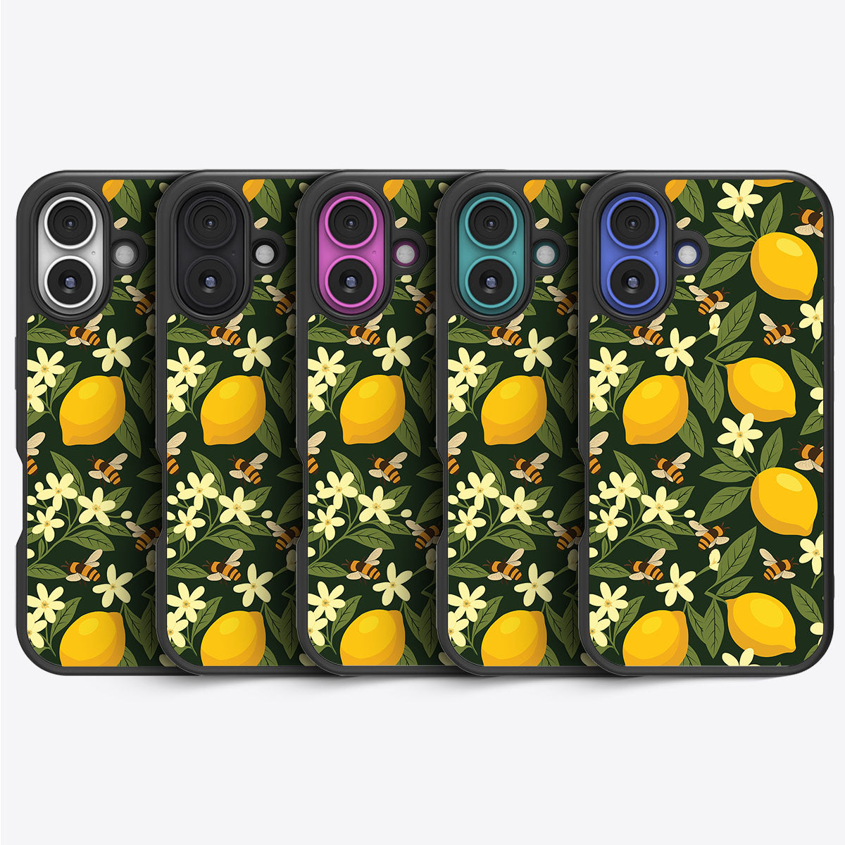 Lemon and Bees - iPhone 16 Plus Case #case type_core (magsafe), #case type_core (non magsafe)