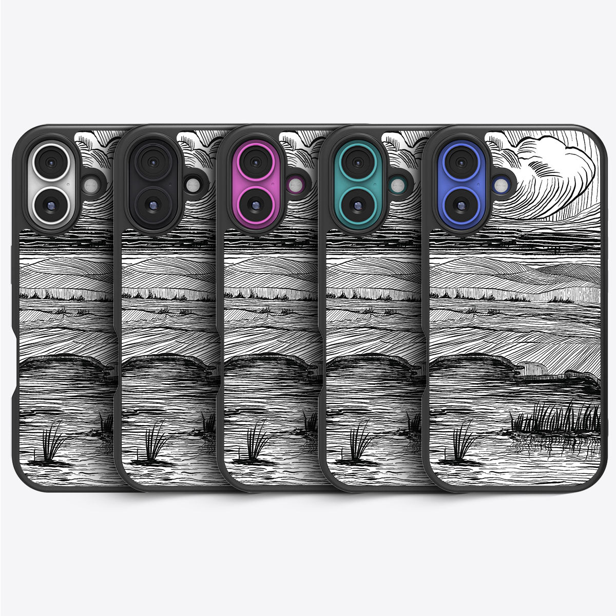 Linear Landscape - iPhone 16 Plus Case #case type_core (magsafe), #case type_core (non magsafe)