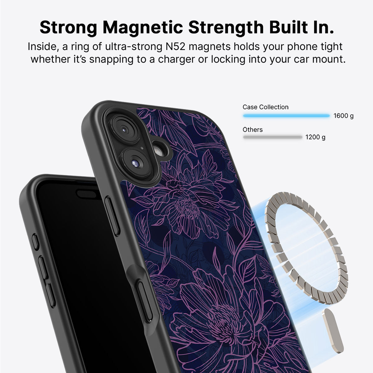 Luminous Blooms - iPhone 16 Plus Case #case type_core (magsafe)