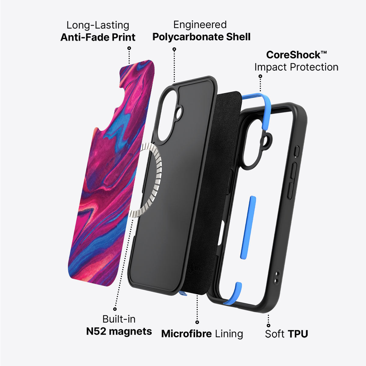 Luminous Lava - iPhone 16 Plus Case, #case type_core (magsafe)