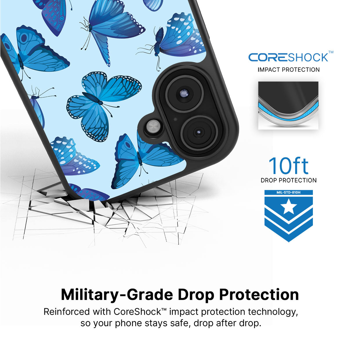 Magic Butterflies - iPhone 16 Plus Case #case type_core (magsafe), #case type_core (non magsafe)