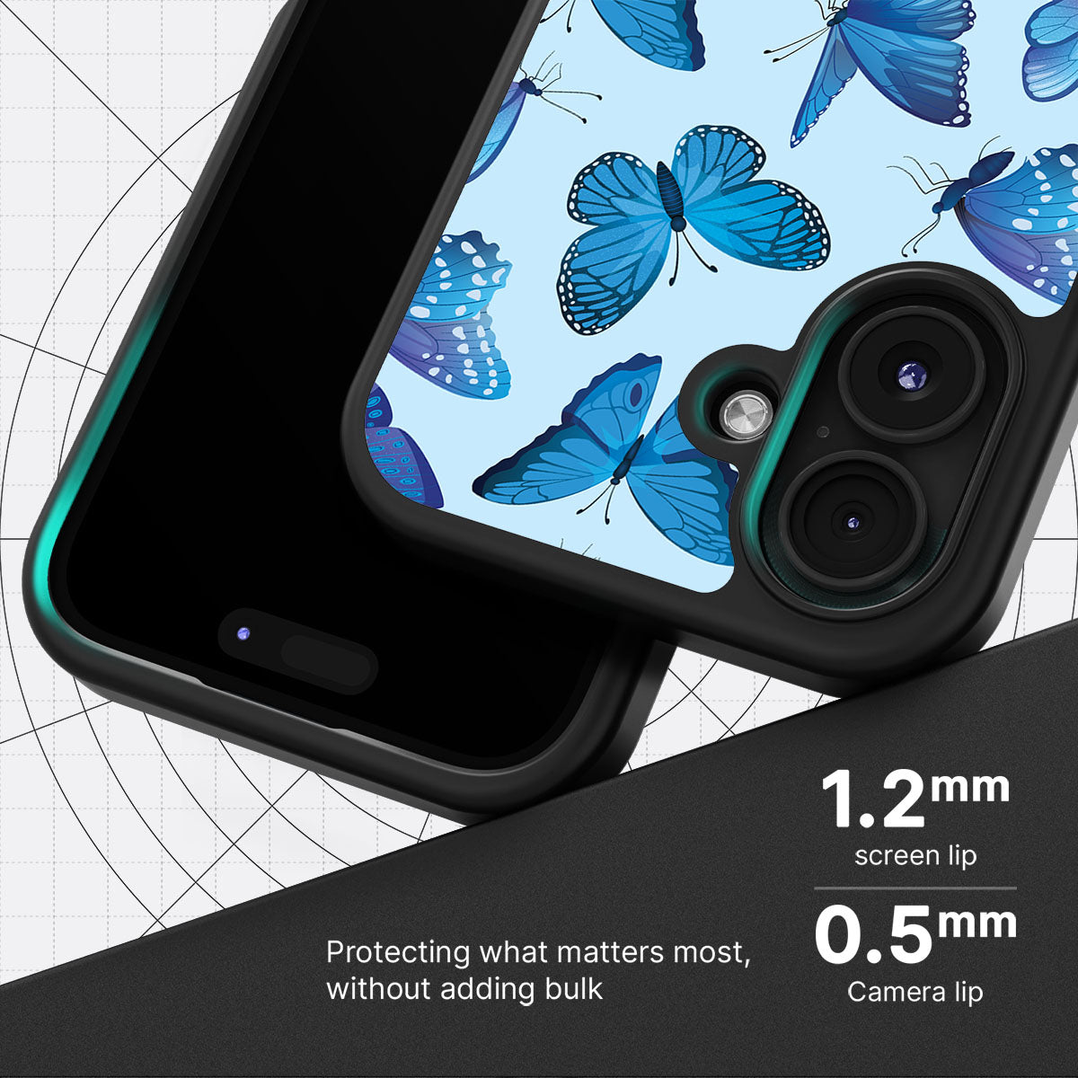 Magic Butterflies - iPhone 16 Plus Case #case type_core (magsafe), #case type_core (non magsafe)