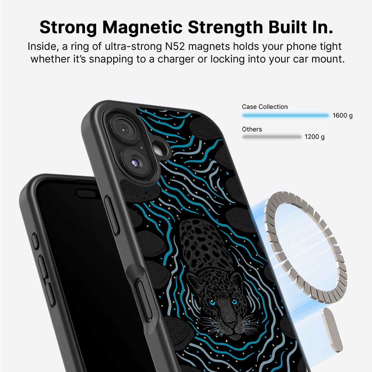 Midnight Panther - iPhone 16 Plus Case #case type_core (magsafe)