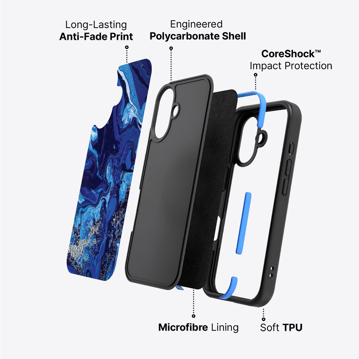 Mystic Waters - iPhone 16 Plus Case #case type_core (non magsafe)