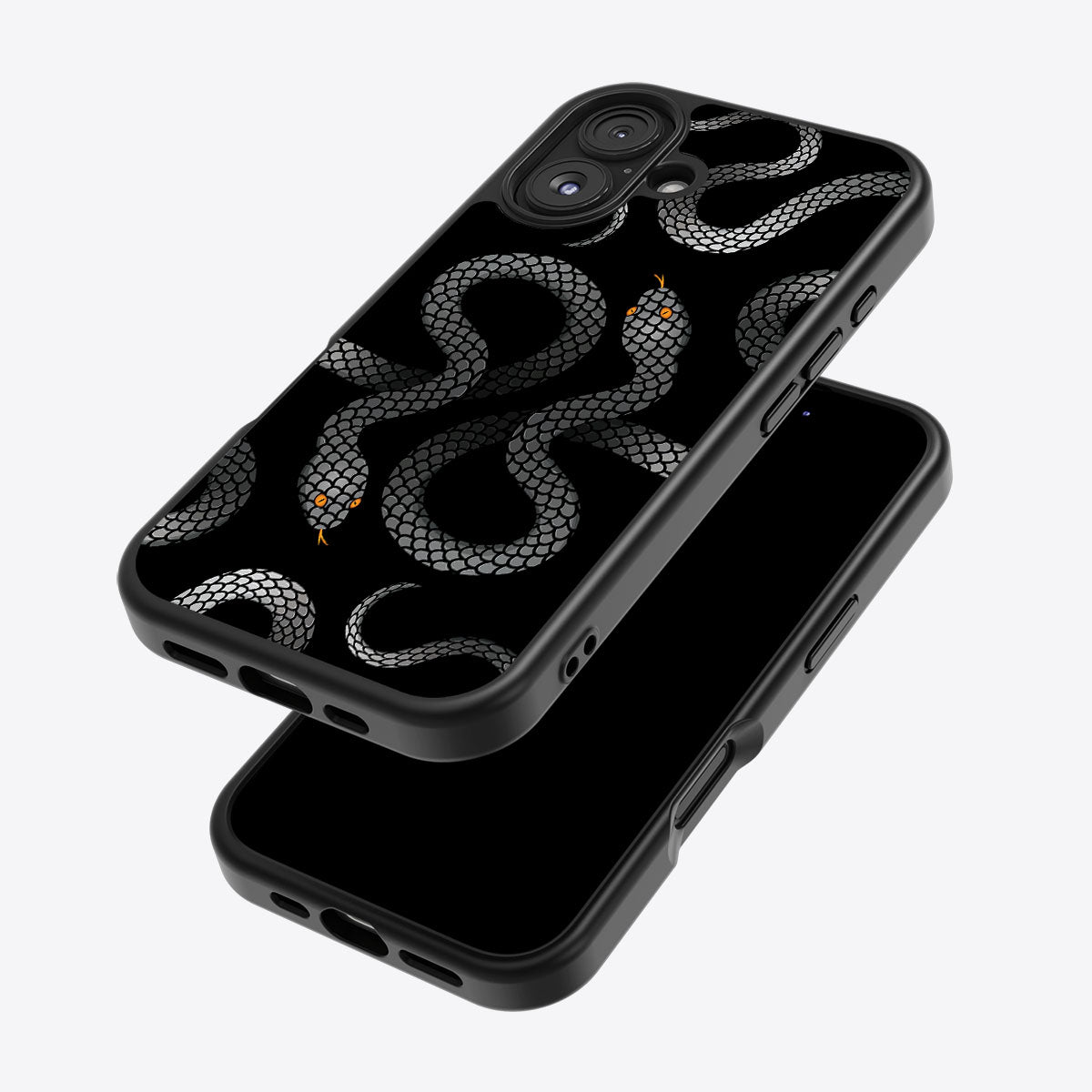Noir Serpent - iPhone 16 Plus Case #case type_core (magsafe), #case type_core (non magsafe)