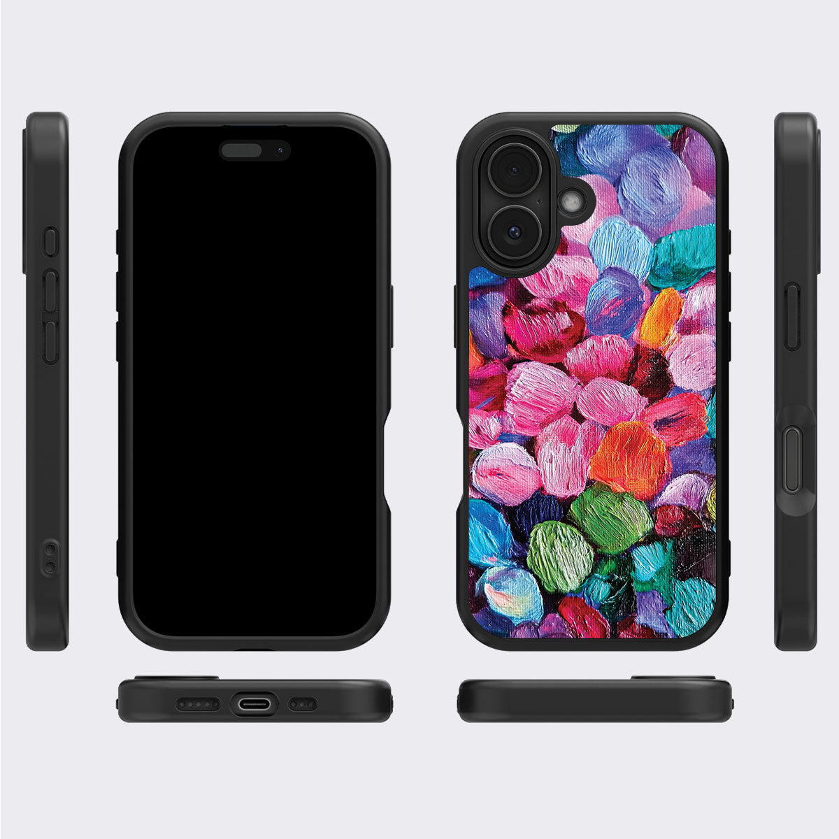 iPhone 16 Plus Case with MagSafe – Petal Mosaic