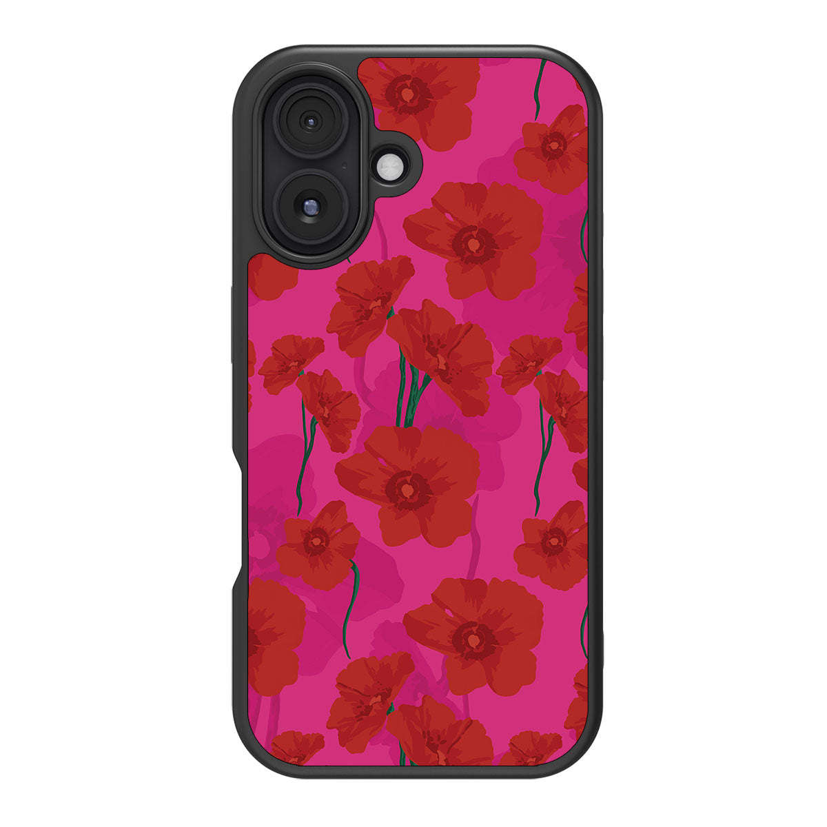 Pink Poppies - iPhone 16 Plus Case #case type_core (magsafe), #case type_core (non magsafe)