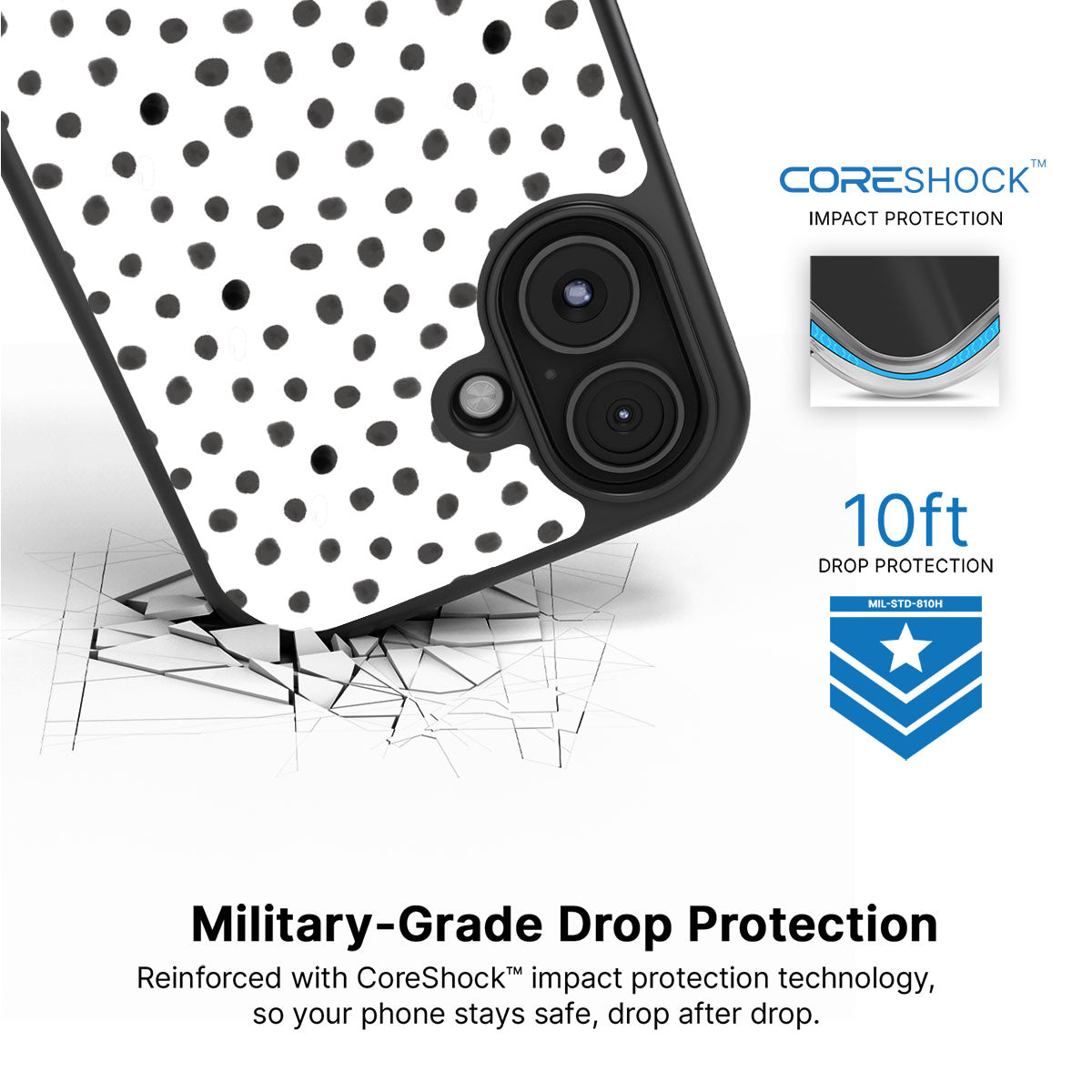 Polka Play - iPhone 16 Plus Case #case type_core (magsafe), #case type_core (non magsafe)