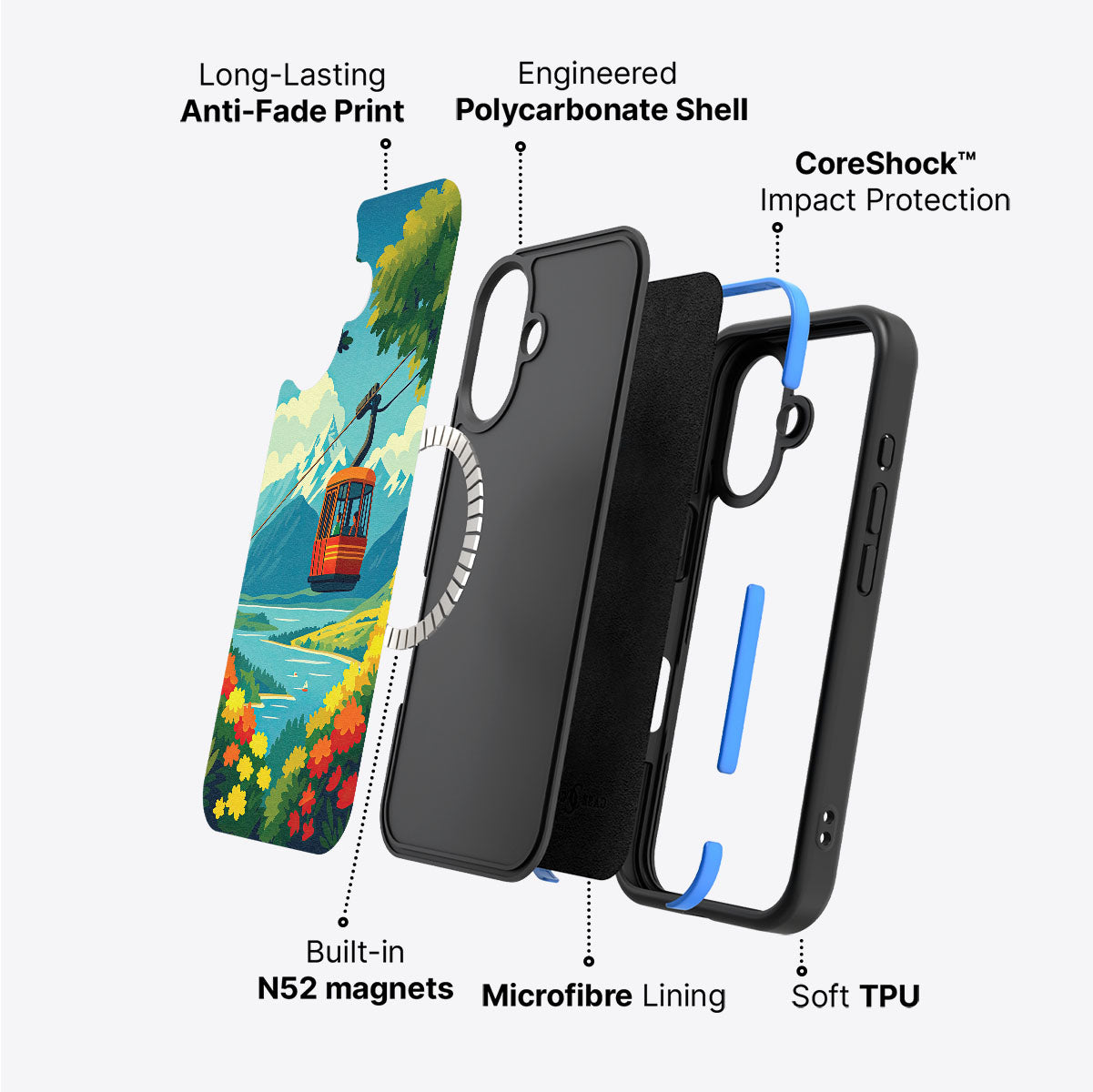 Queenstown - iPhone 16 Plus Case #case type_core (magsafe)