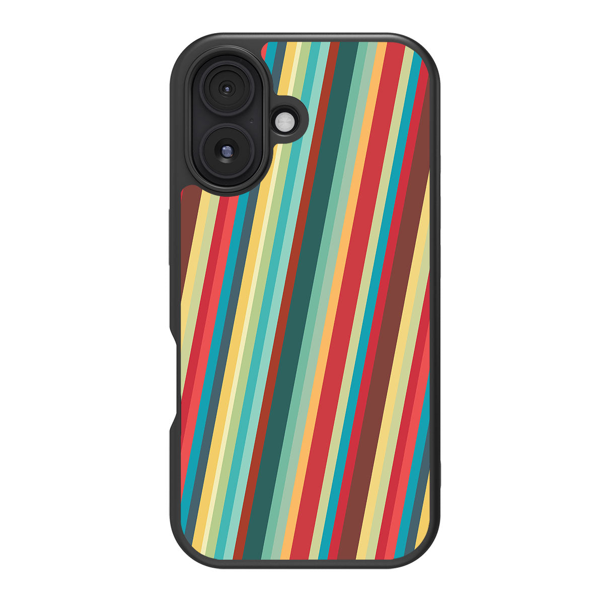 Retro Stripes - iPhone 16 Plus Case #case type_core (magsafe), #case type_core (non magsafe)