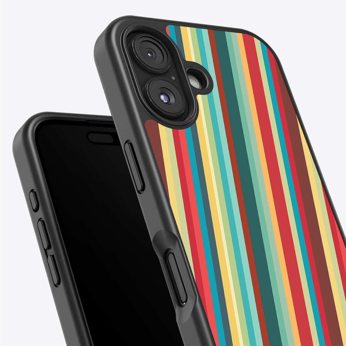 Retro Stripes - iPhone 16 Plus Case #case type_core (non magsafe)