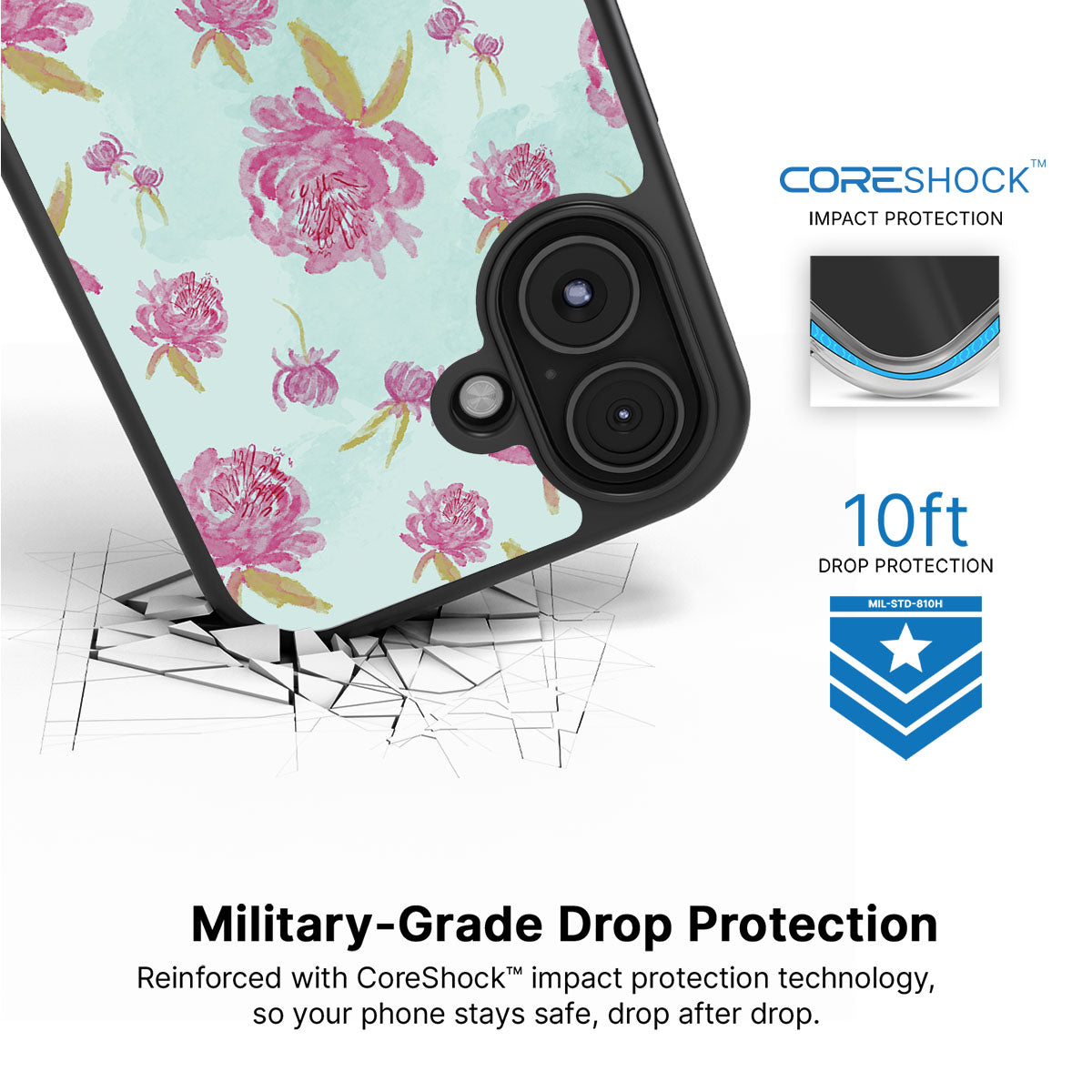 Rose Impressions - iPhone 16 Plus Case #case type_core (magsafe), #case type_core (non magsafe)