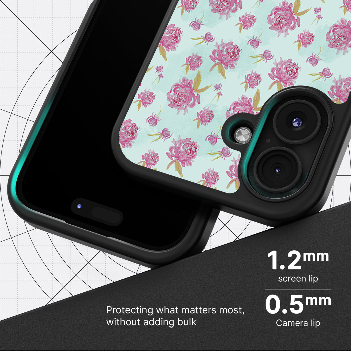 Rose Showers - iPhone 16 Plus Case #case type_core (magsafe), #case type_core (non magsafe)