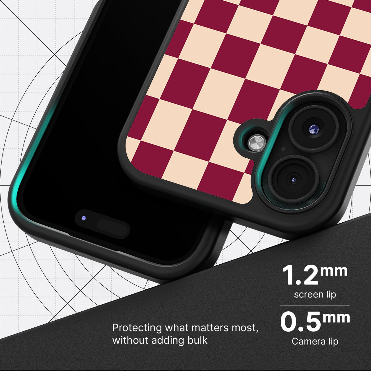 Rouge Board slim iPhone 16 Plus phone case