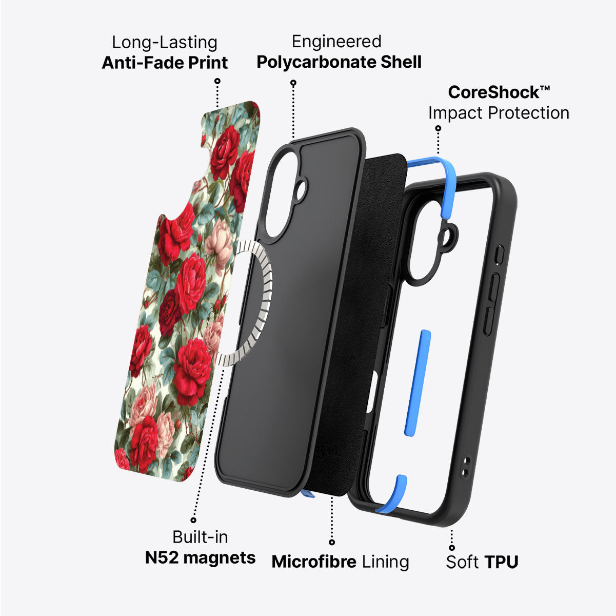 iPhone 16 Plus Case with MagSafe – Ruby Roses