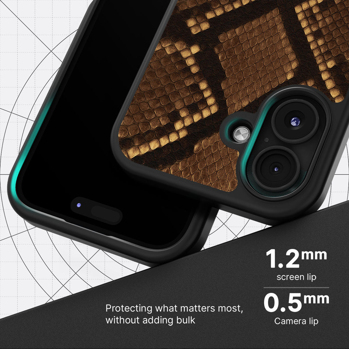 Sepia Snake - iPhone 16 Plus Case  #case type_core (magsafe), #case type_core (non magsafe)