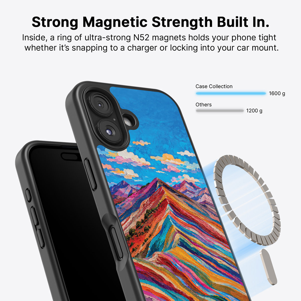 iPhone 16 Plus MagSafe case – Spectrum Ridge design