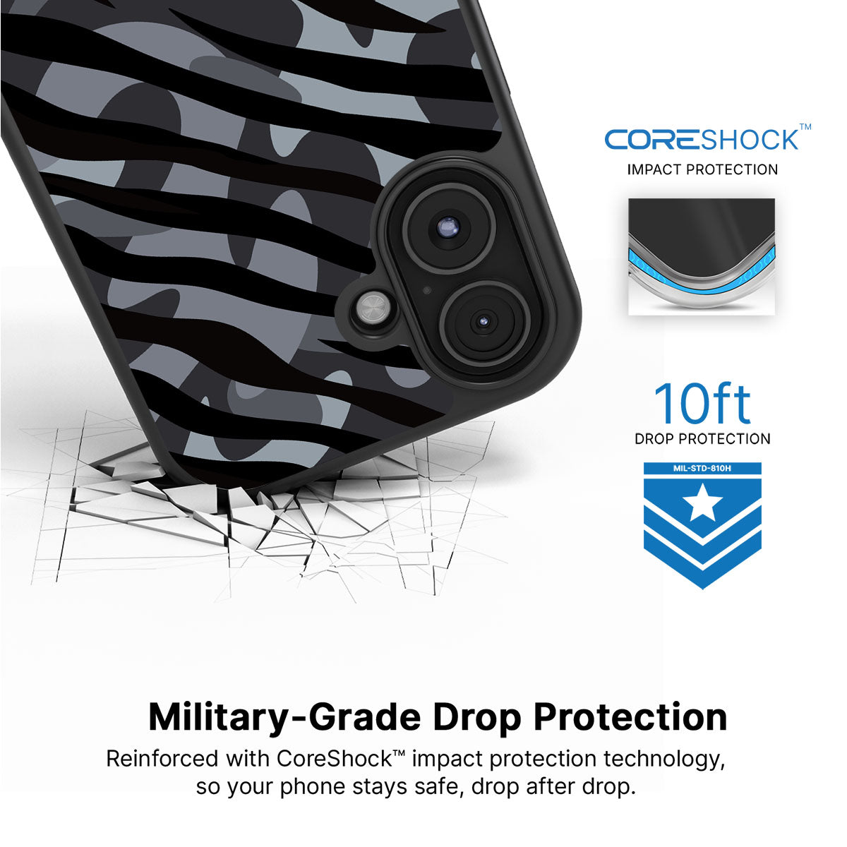 Stealth Camo - iPhone 16 Plus Case, #case type_core (magsafe), #case type_core (non magsafe)