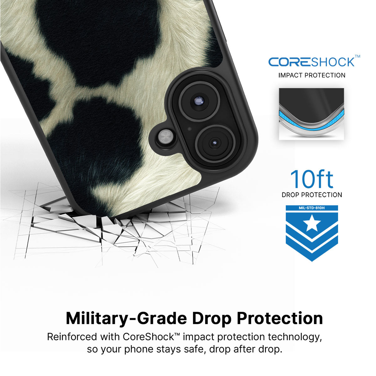 Swiss Cow - iPhone 16 Plus Case  #case type_core (magsafe), #case type_core (non magsafe)