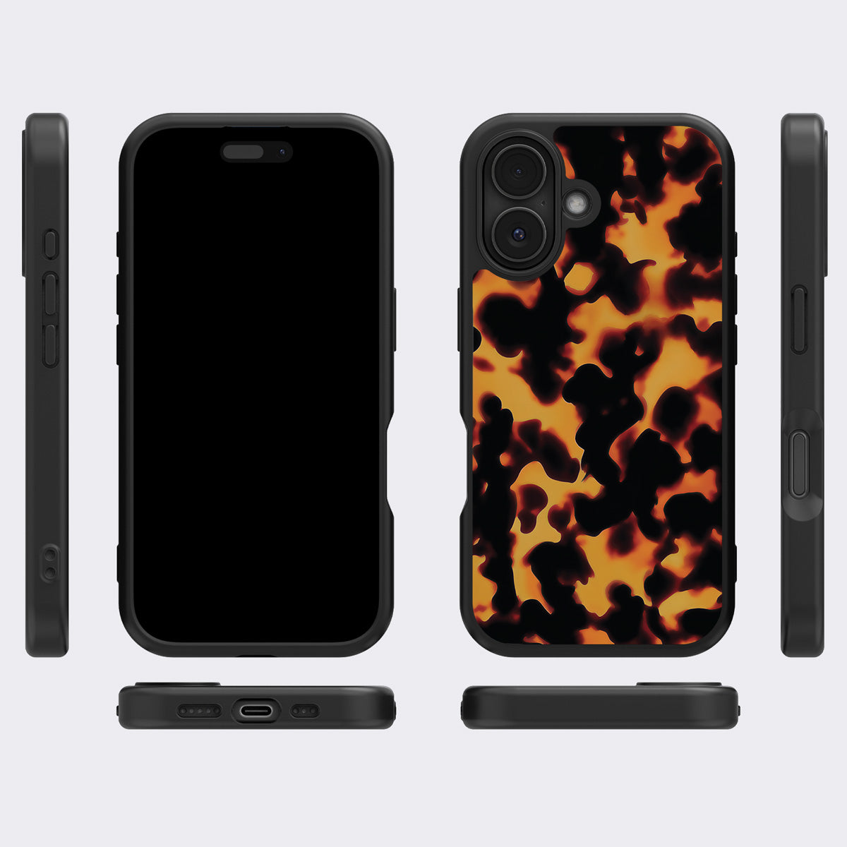 Animal Print Designer iPhone 16 Plus Case – Tortoise Shell | MagSafe
