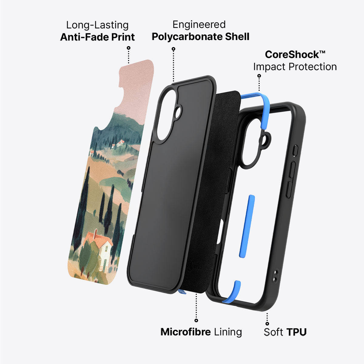 Tuscan Holiday - iPhone 16 Plus Case #case type_core (non magsafe)