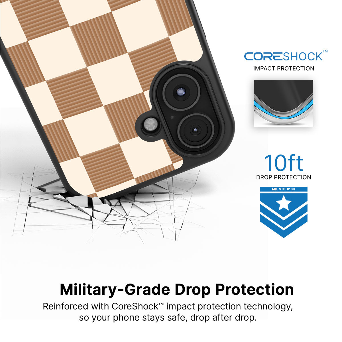 Vintage Mocha - iPhone 16 Plus Case #case type_core (magsafe), #case type_core (non magsafe)