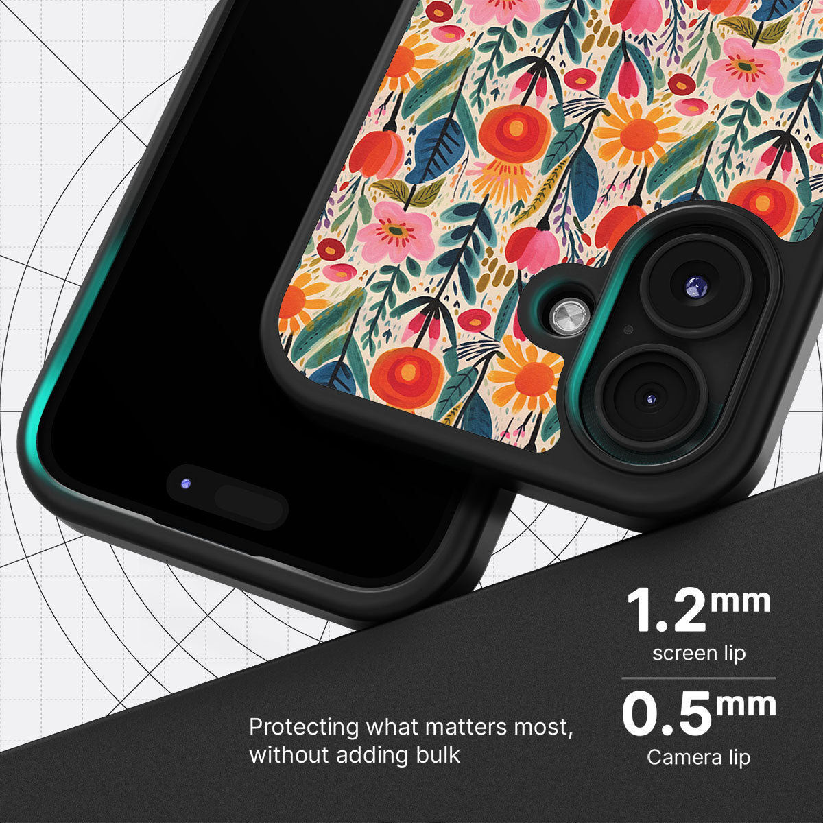 Wild Blossoms - iPhone 16 Plus Case #case type_core (magsafe), #case type_core (non magsafe)