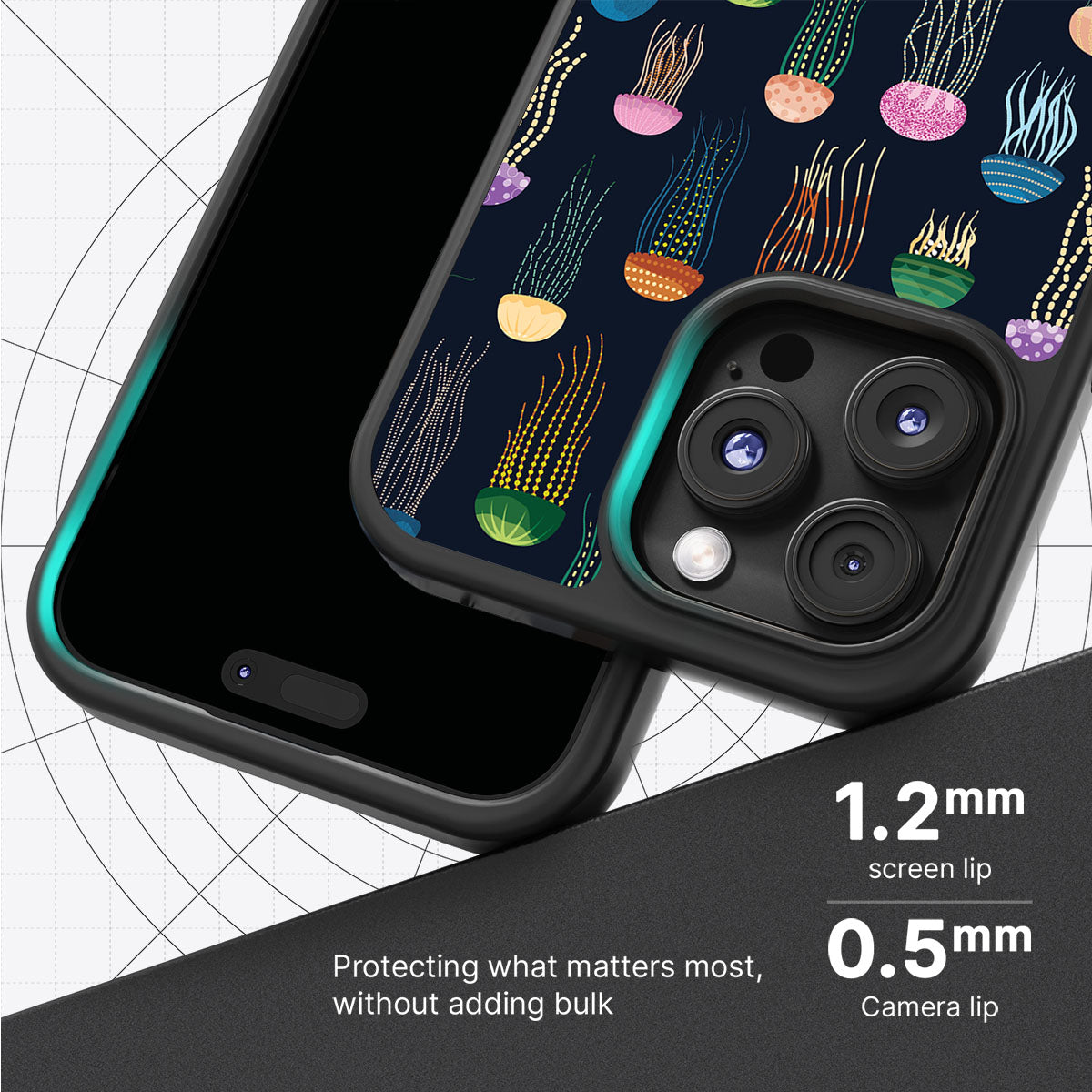 Jellyfish - iPhone 16 Pro Case #case type_core (magsafe), #case type_core (non magsafe)