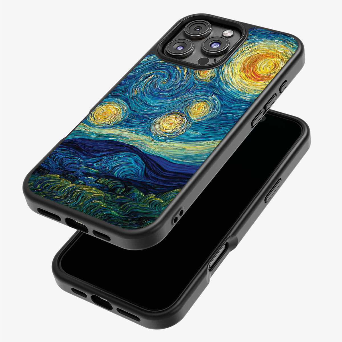 Astral Waves iPhone 16 Pro case – back and side view