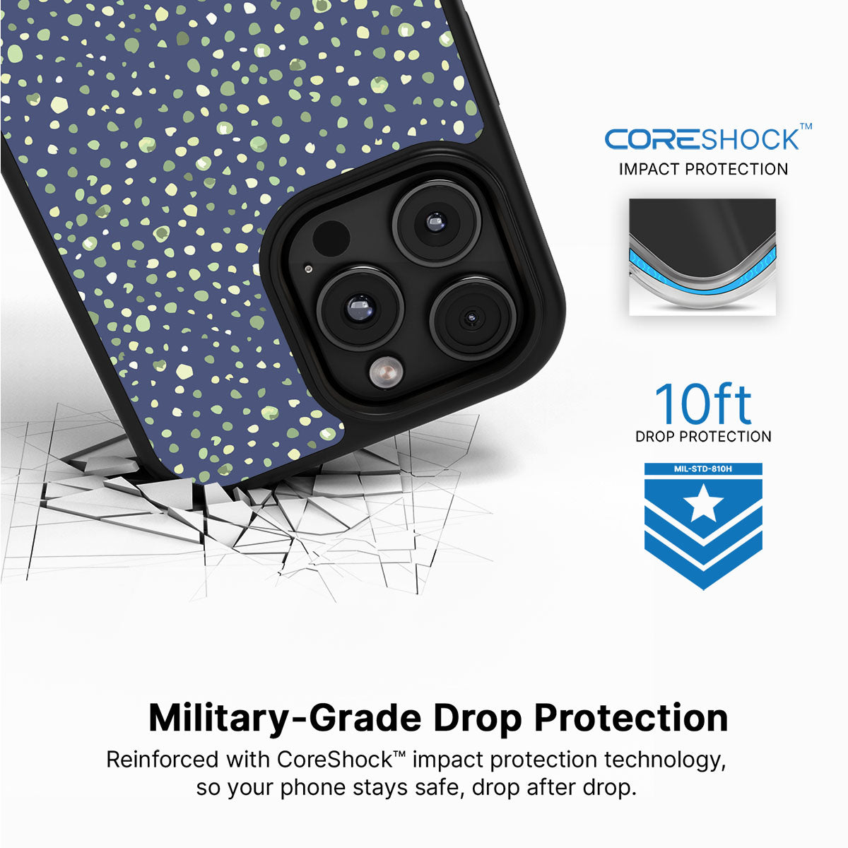 Blue Spring Dew - iPhone 16 Pro Case #case type_core (magsafe), #case type_core (non magsafe)