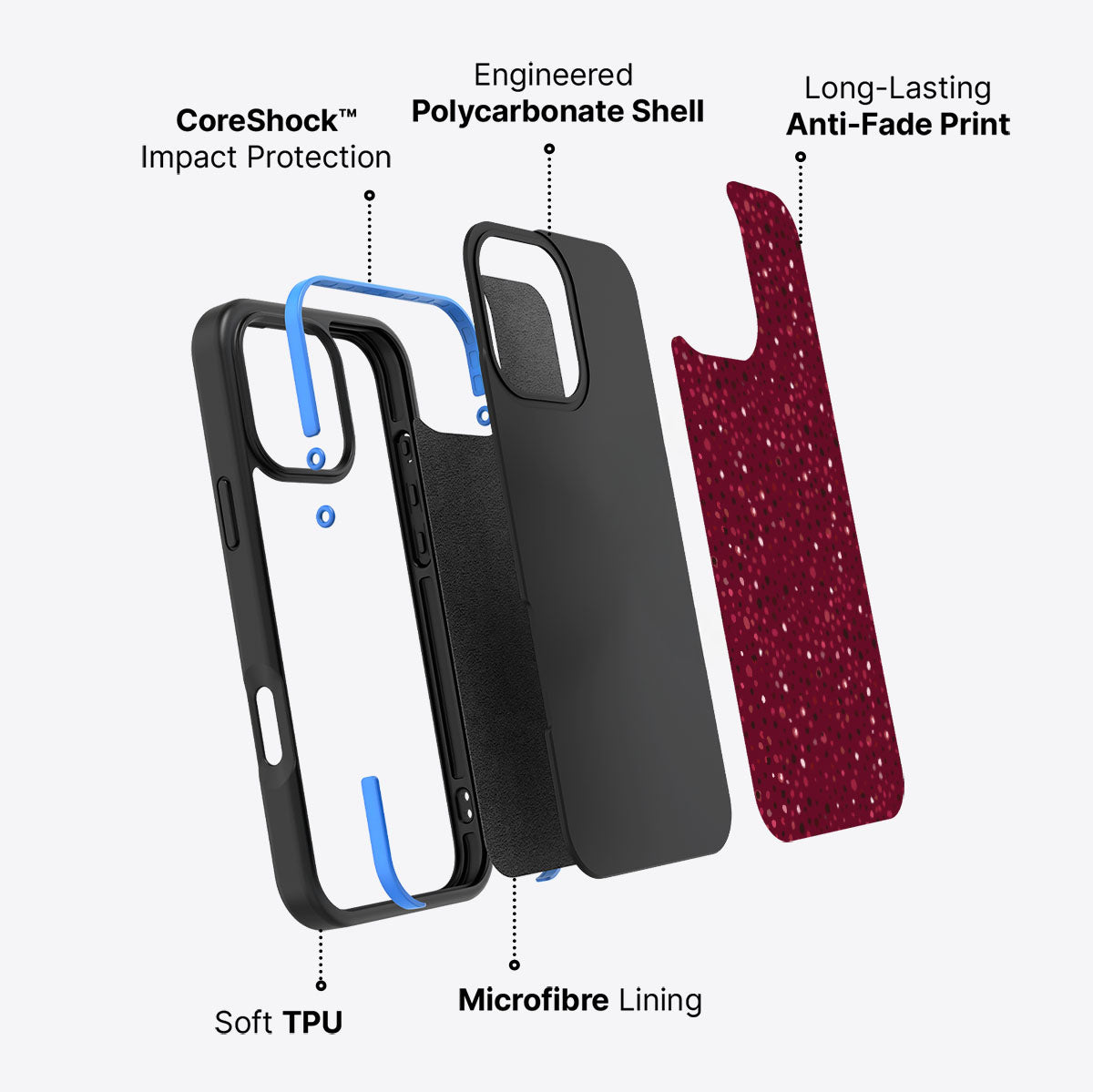 Bubbly Wine - iPhone 16 Pro Case #case type_core (non magsafe)