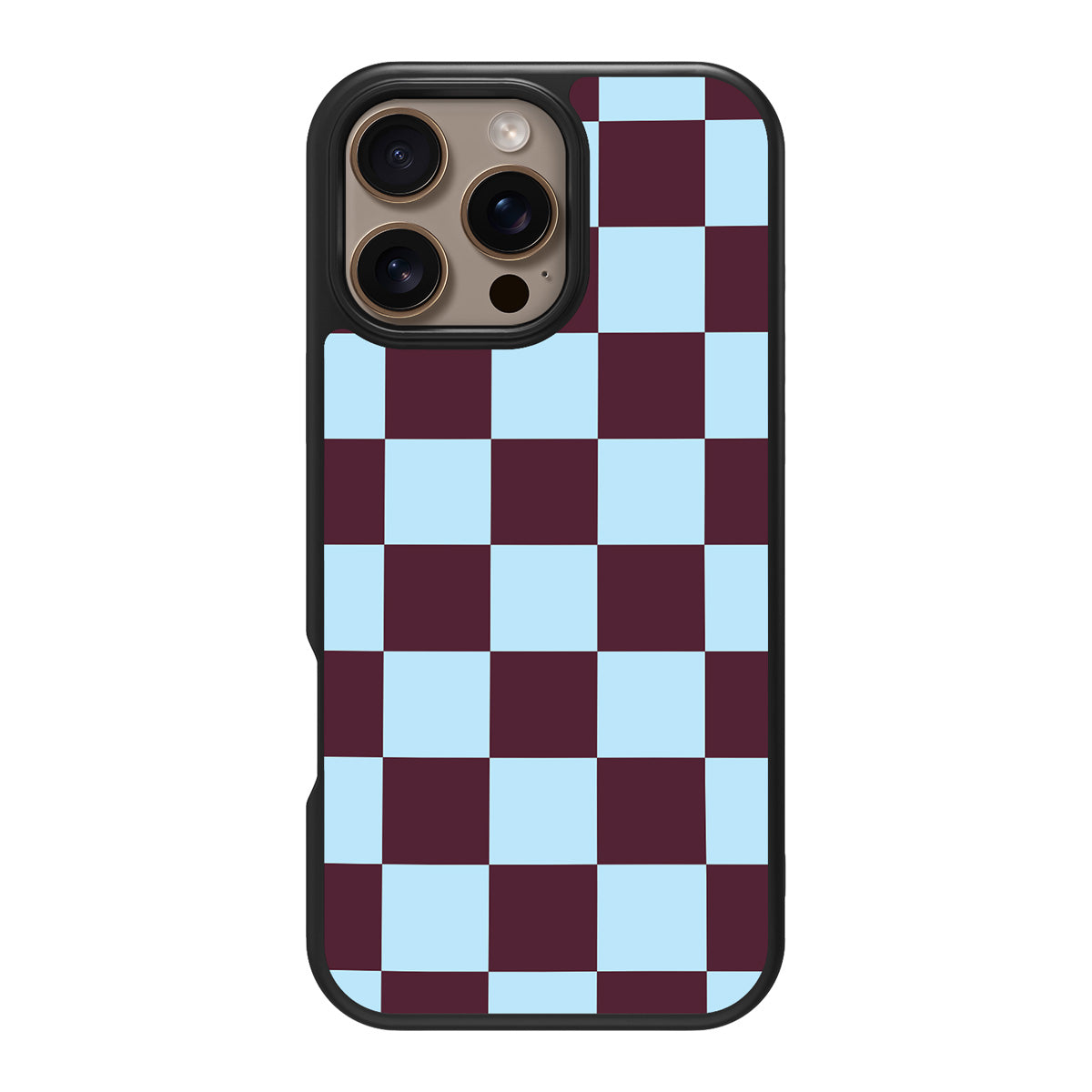 Cabernet Tile design back view – iPhone 16 Pro case