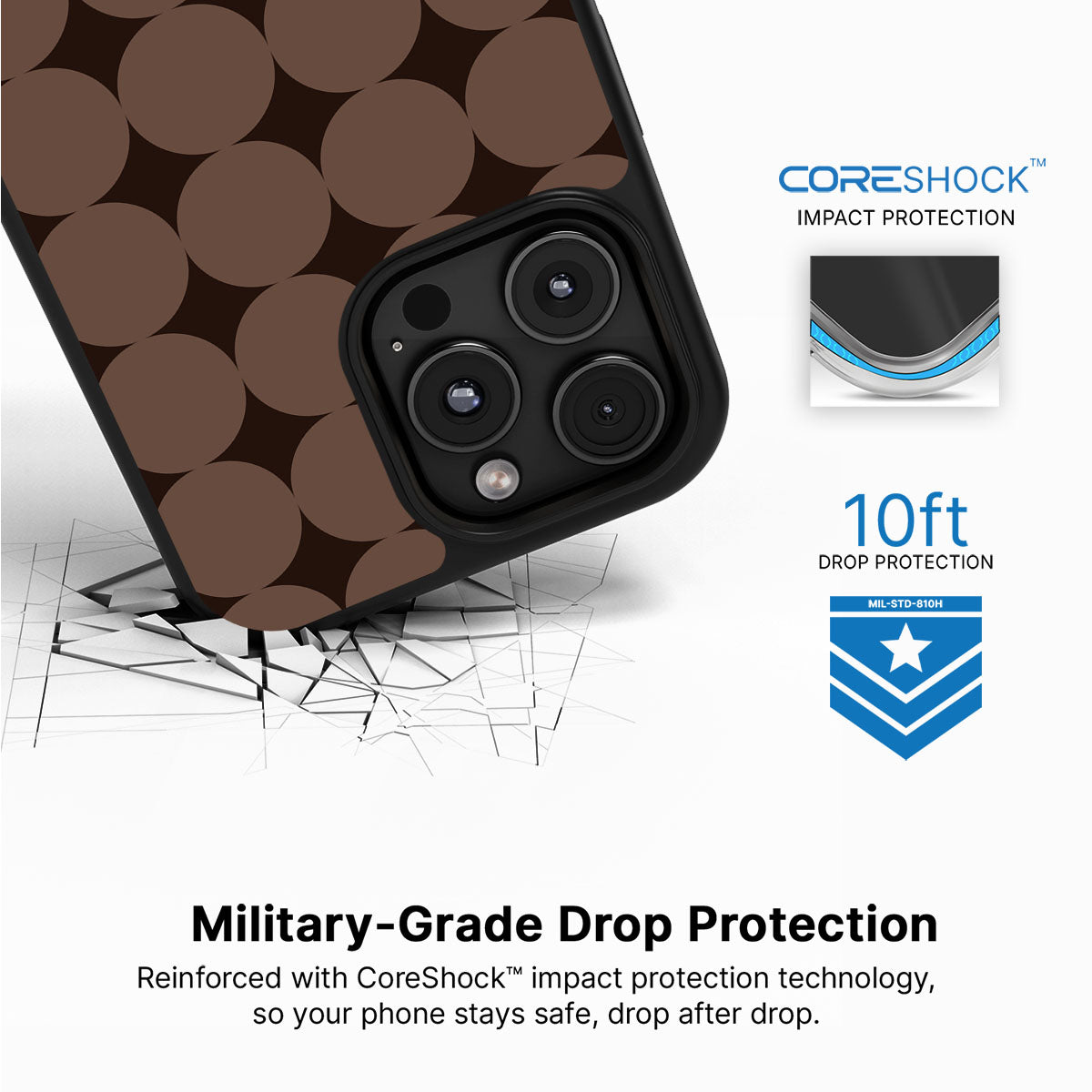 Choco Buttons - iPhone 16 Pro Case #case type_core (magsafe), #case type_core (non magsafe)