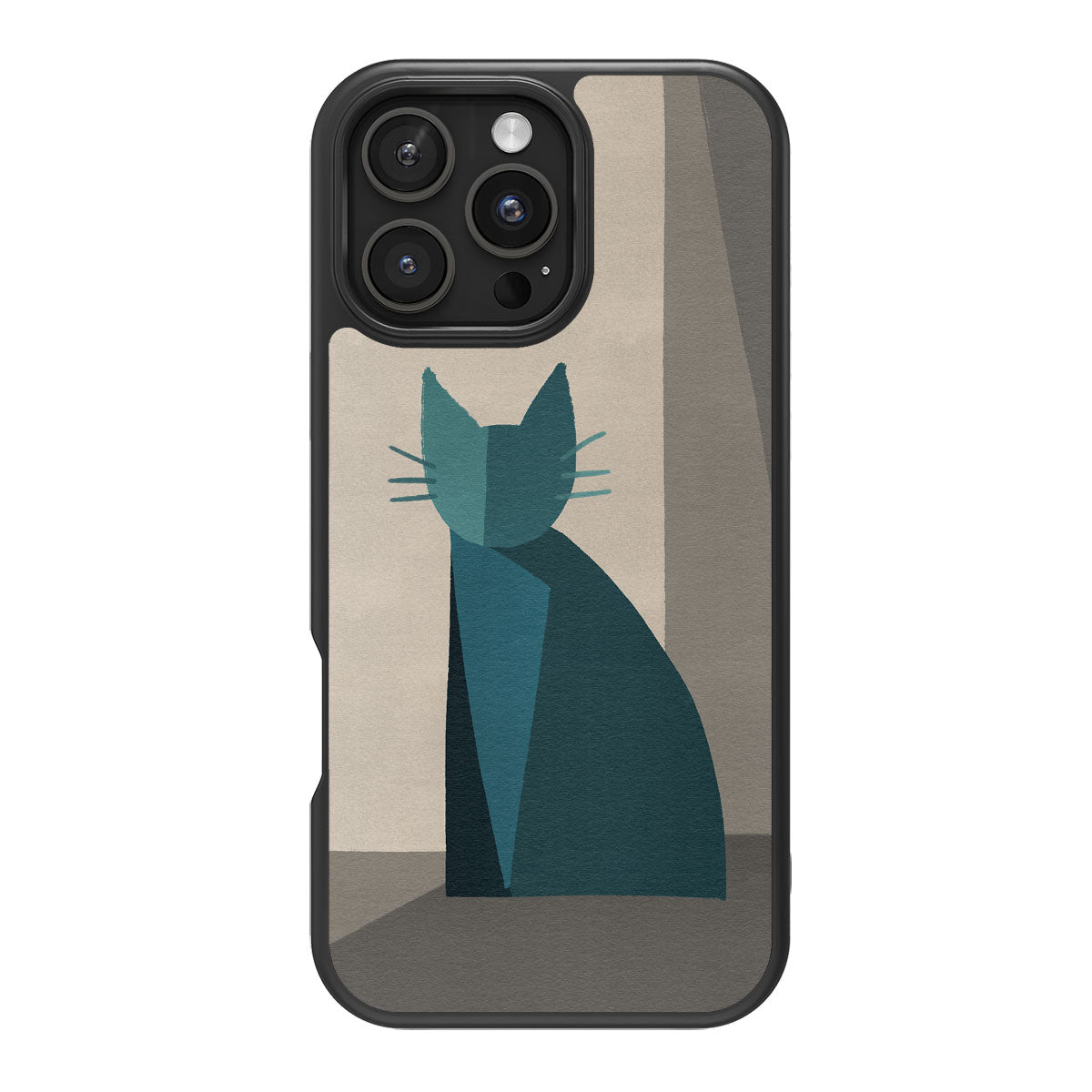 Cubist Feline - iPhone 16 Pro Case #case type_core (magsafe), #case type_core (non magsafe)