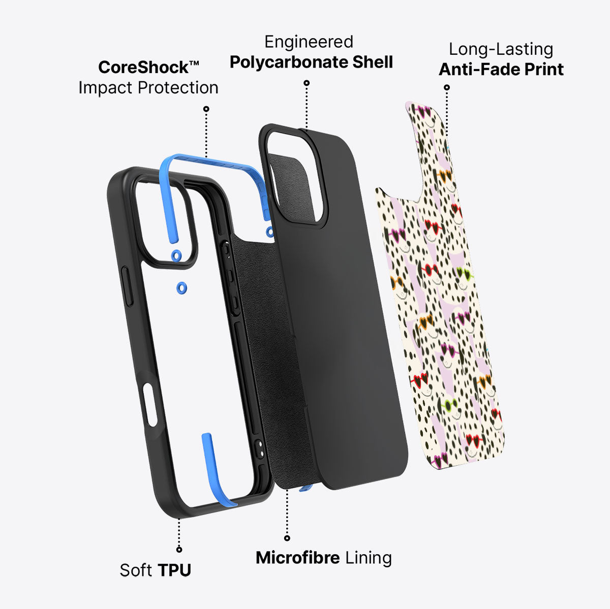 Dalmatian Dog - iPhone 16 Pro Case #case type_core (non magsafe)