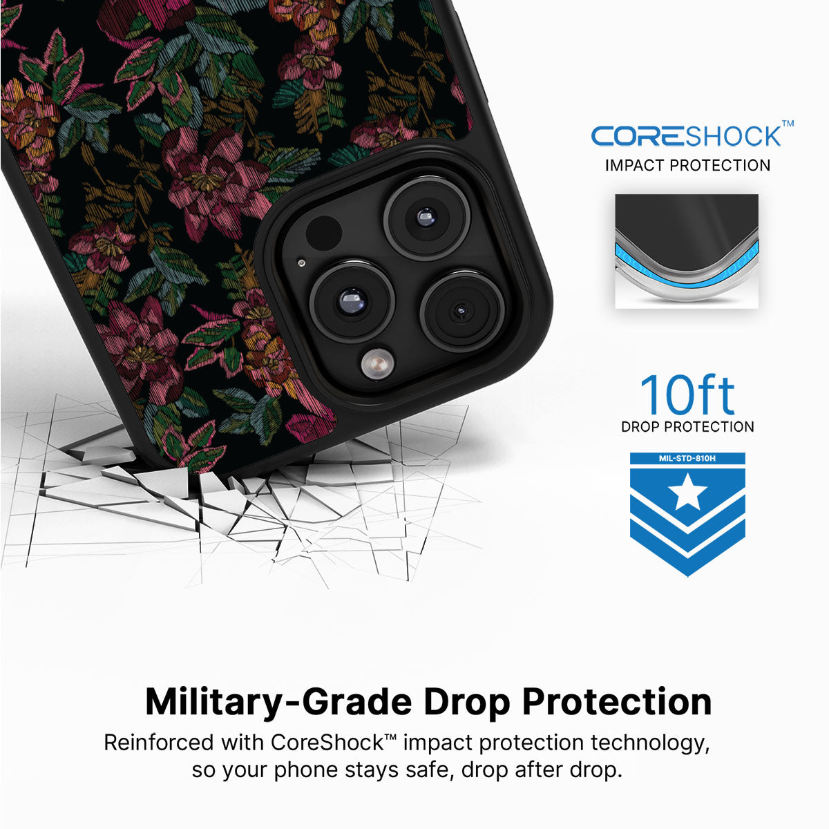Floral Tapestry - iPhone 16 Pro Case: #case type_core (magsafe), #case type_core (non magsafe)