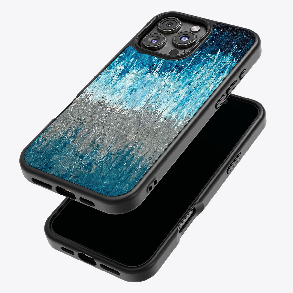 Impasto Tides - iPhone 16 Pro Case #case type_core (magsafe), #case type_core (non magsafe)