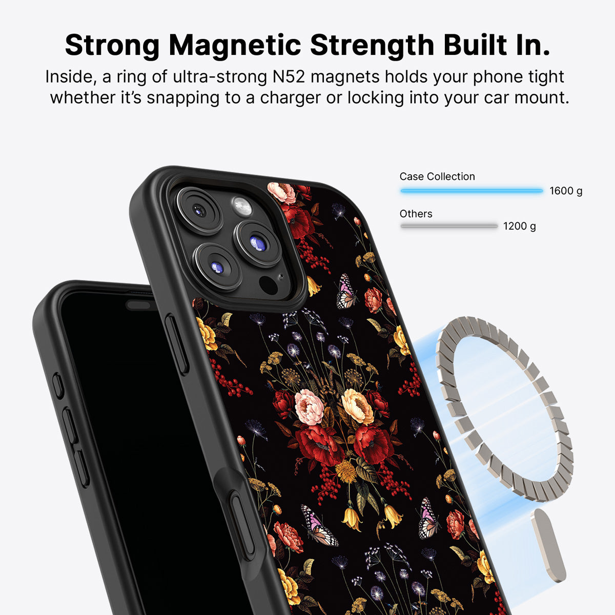 iPhone 16 Pro MagSafe case – Kelmscott Bloom design