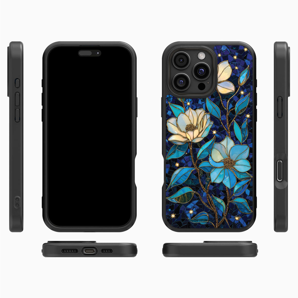 iPhone 16 Pro Case with MagSafe – Midnight Magnolia