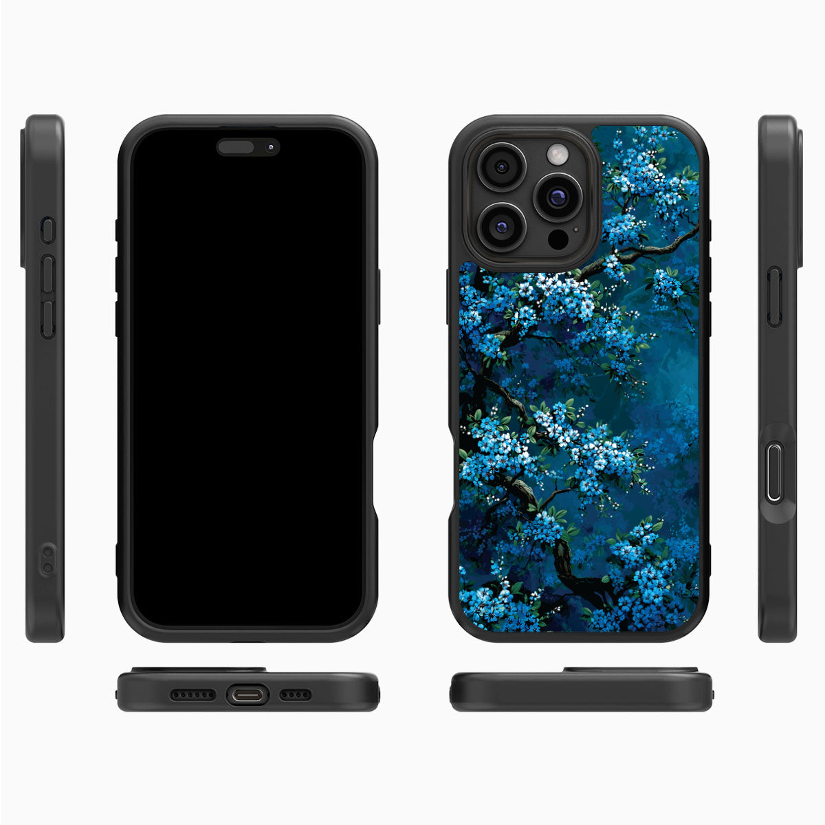 Moonlit Petals - iPhone 16 Pro Case #case type_core (magsafe), #case type_core (non magsafe)